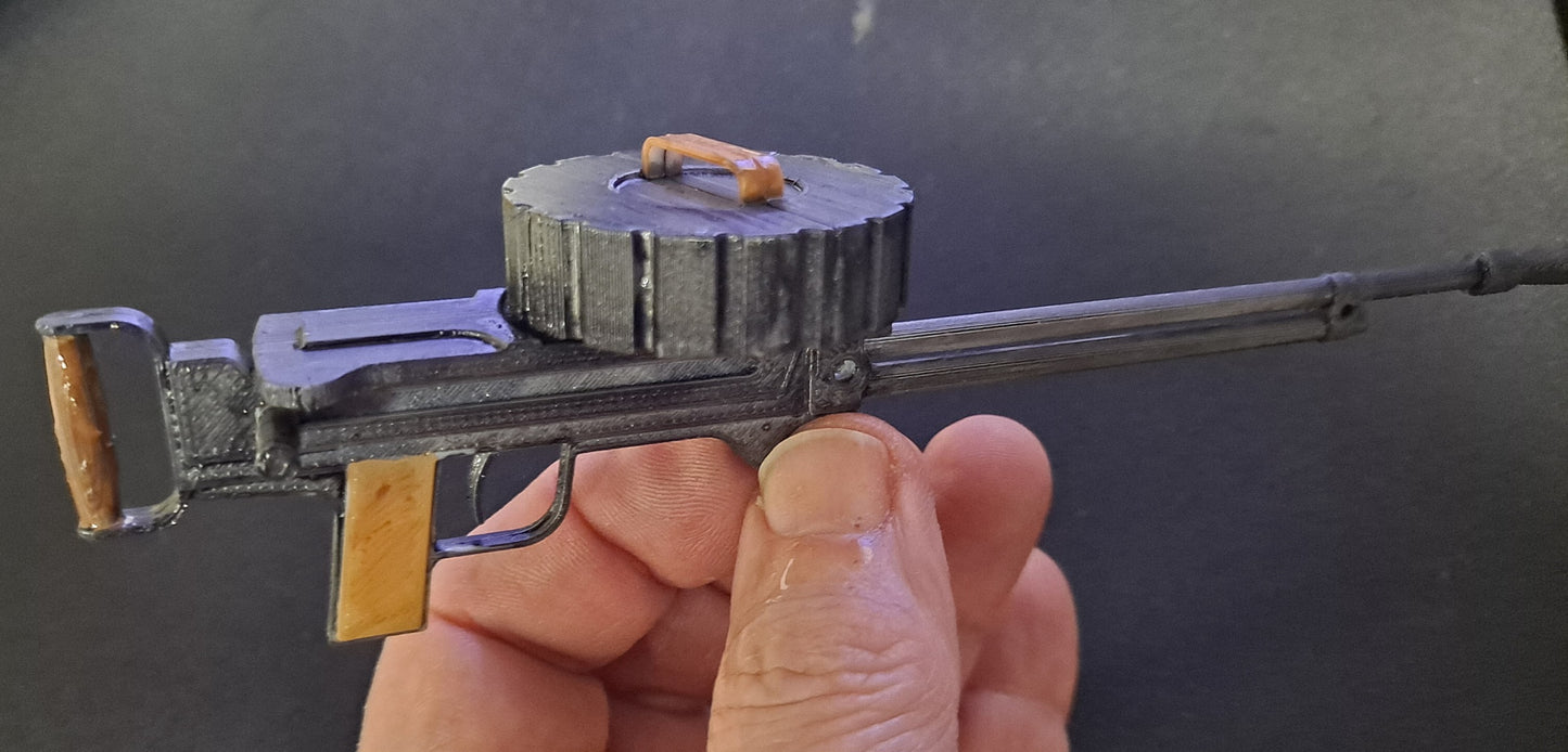 LEWIS MACHINE GUN model kit - for 50" PAT TRITLE 1/6 scale SE-5a Biplane