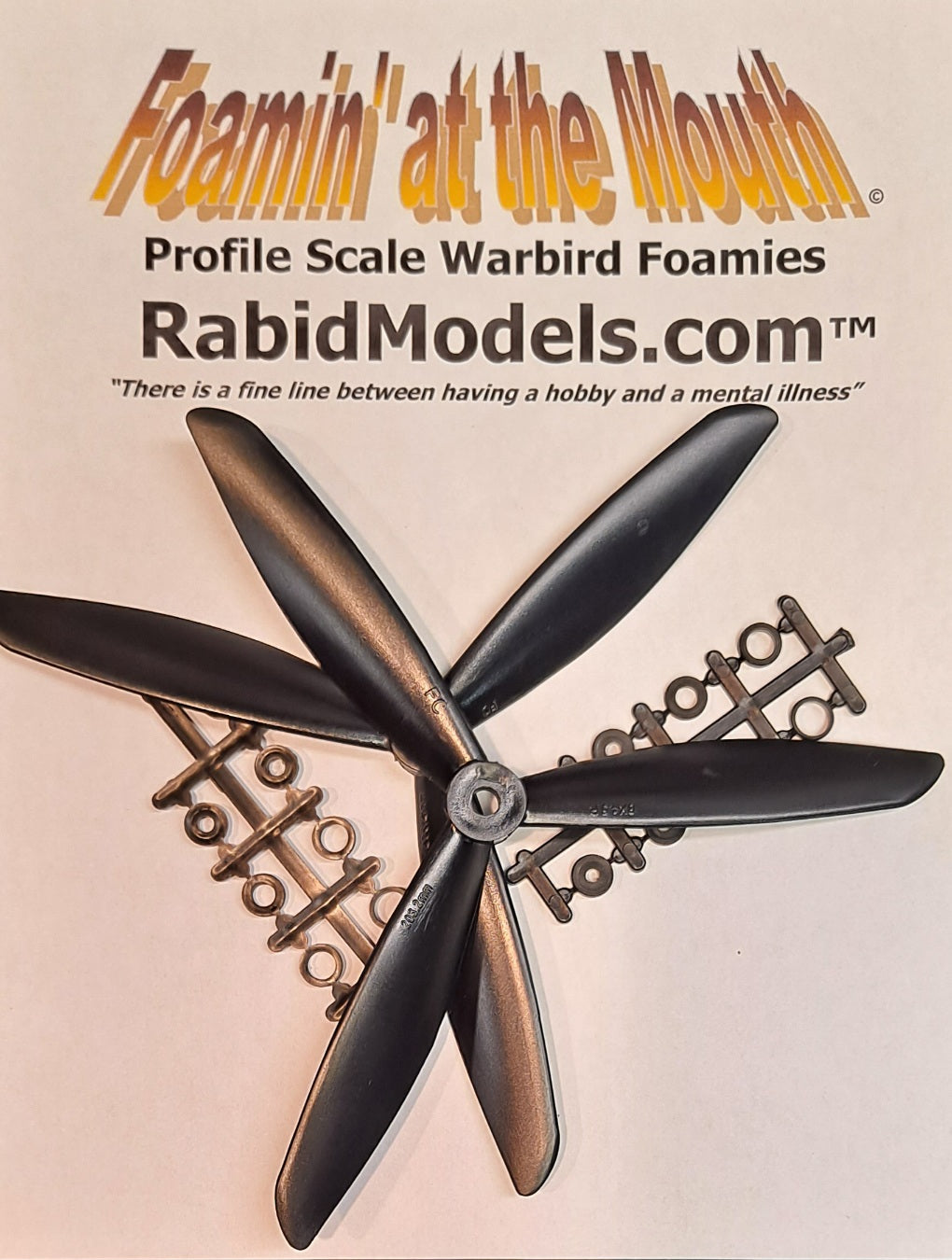 8 x 4.5 3-bladed propellers - SET OF TWO (LH + RH)