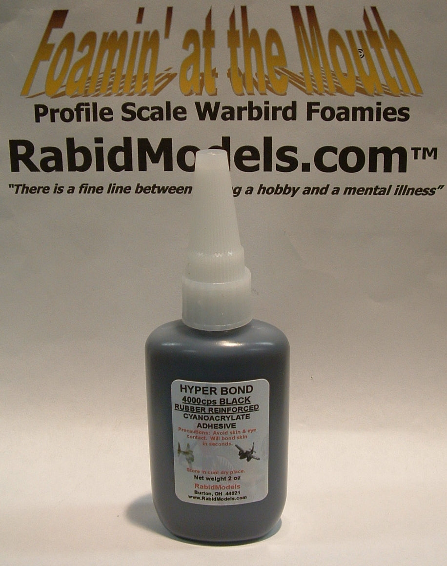 Black B4000 Rubber-Toughened HYPERBOND CA *PICK THE SIZE*