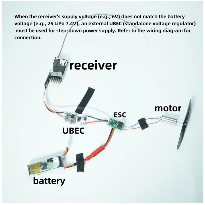 VERY SMALL 7-amp ESC (Electronic Speed Control) for BRUSHED motors