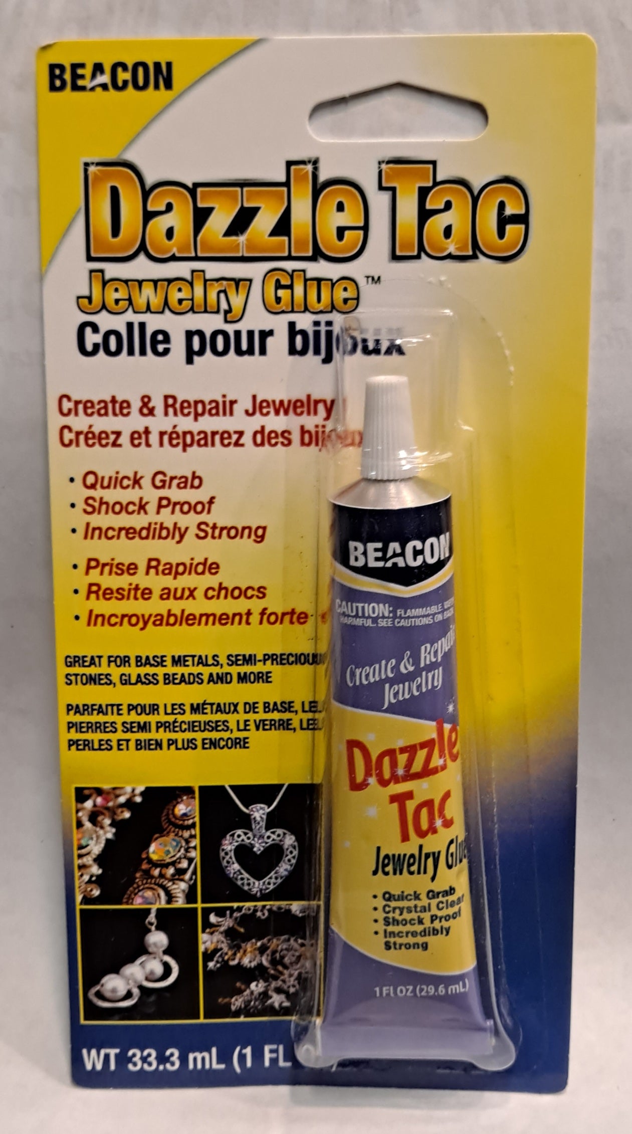 1oz Tube DAZZLE-TAC Adhesive - FOAM SAFE