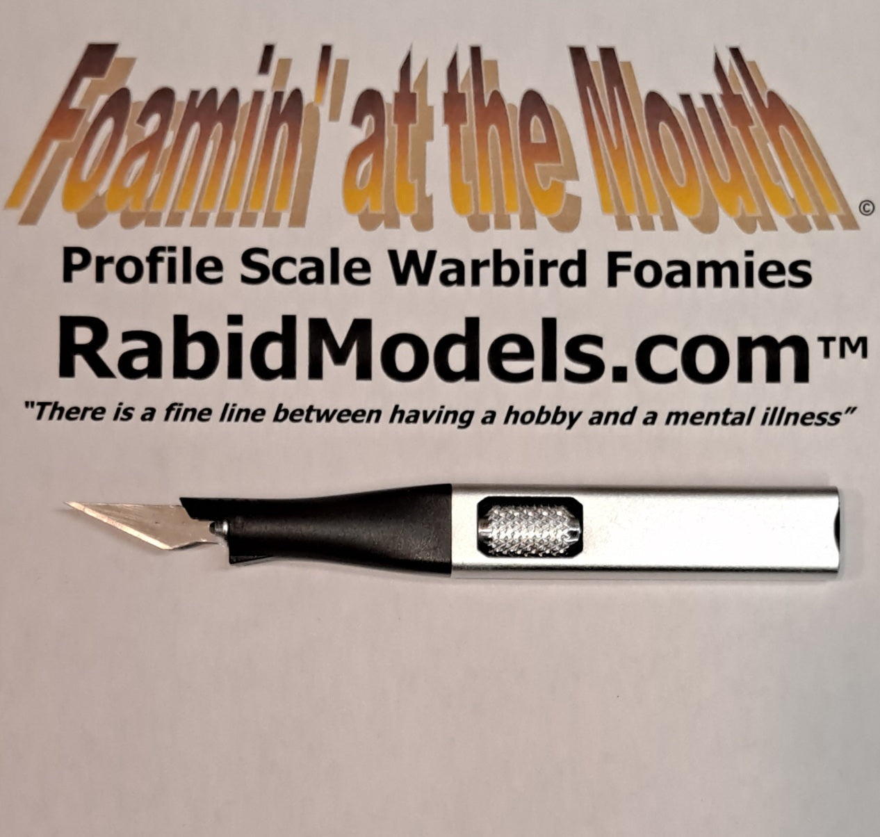 Anodized Hobby Knife Handle - extra #11 blades included