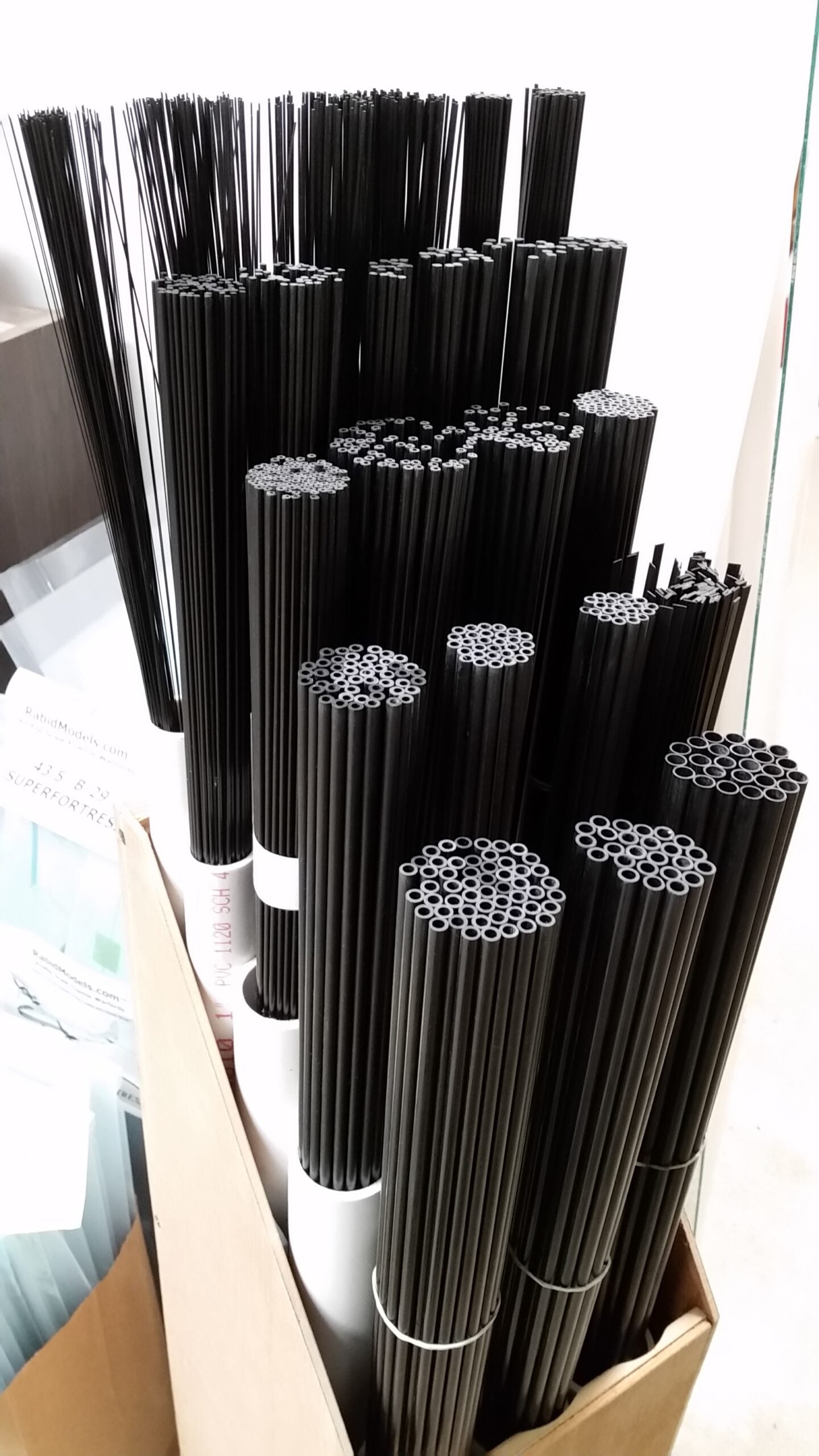 1m Carbon Fiber RODS - pick the size