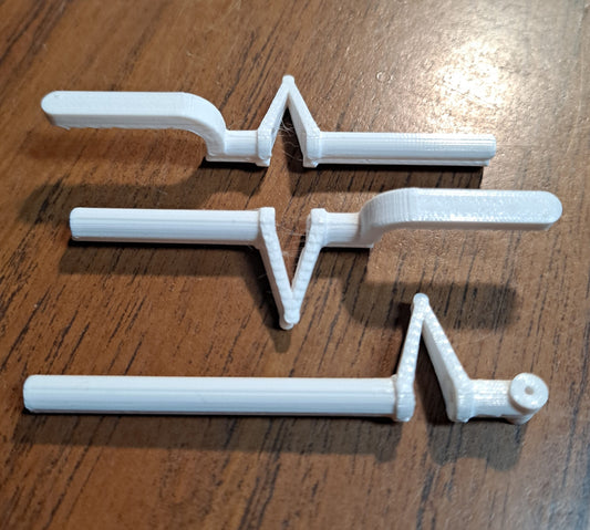 3D-printed STRUT COVERS for Fun Scale Models P-40 or P-38