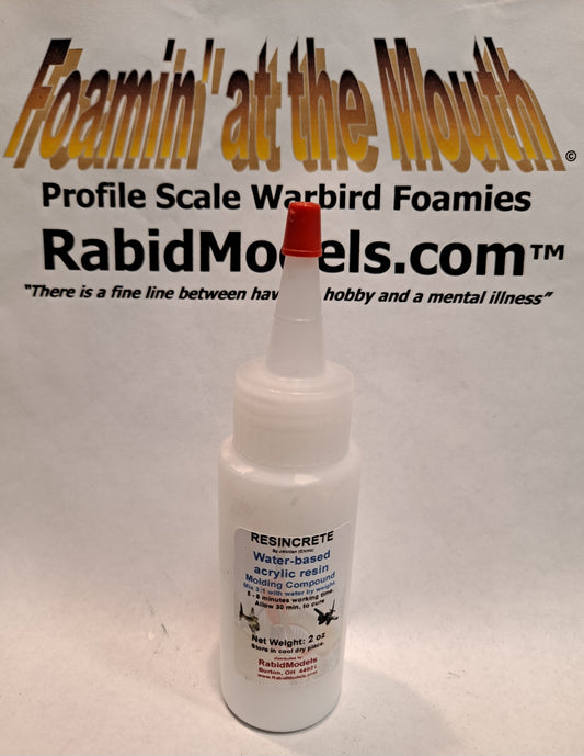 2oz RESINCRETE plastic and wood FILLER - mix with water