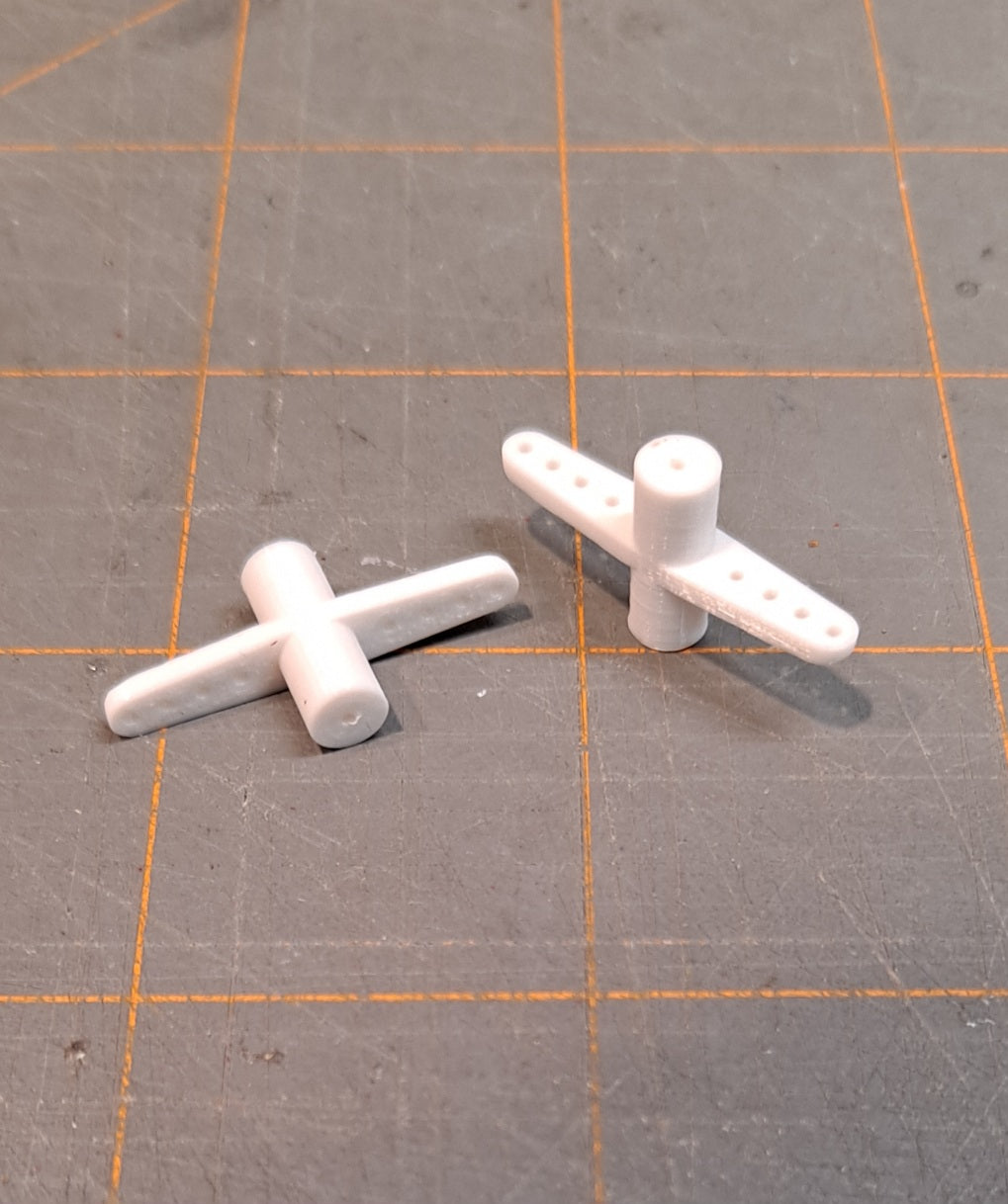 Elevator control arm for 1/32" wire (2pcs)