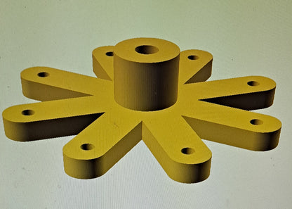 8-sided micro "bellcrank" control horn