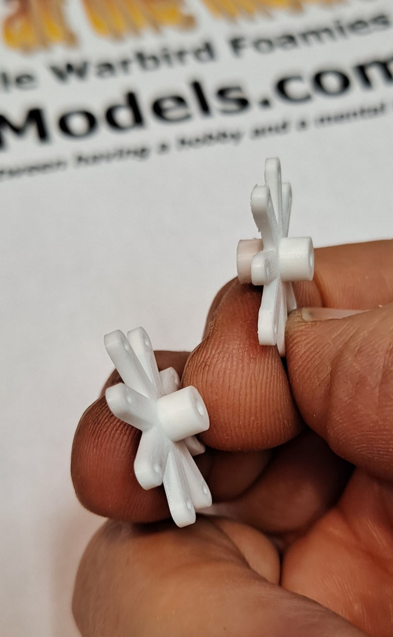 3D-printed Wheels & Parts for the Fun Scale Models B-24 LIBERATOR