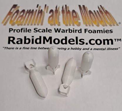 3D-printed 1/26 Scale Model 500-lb BOMB