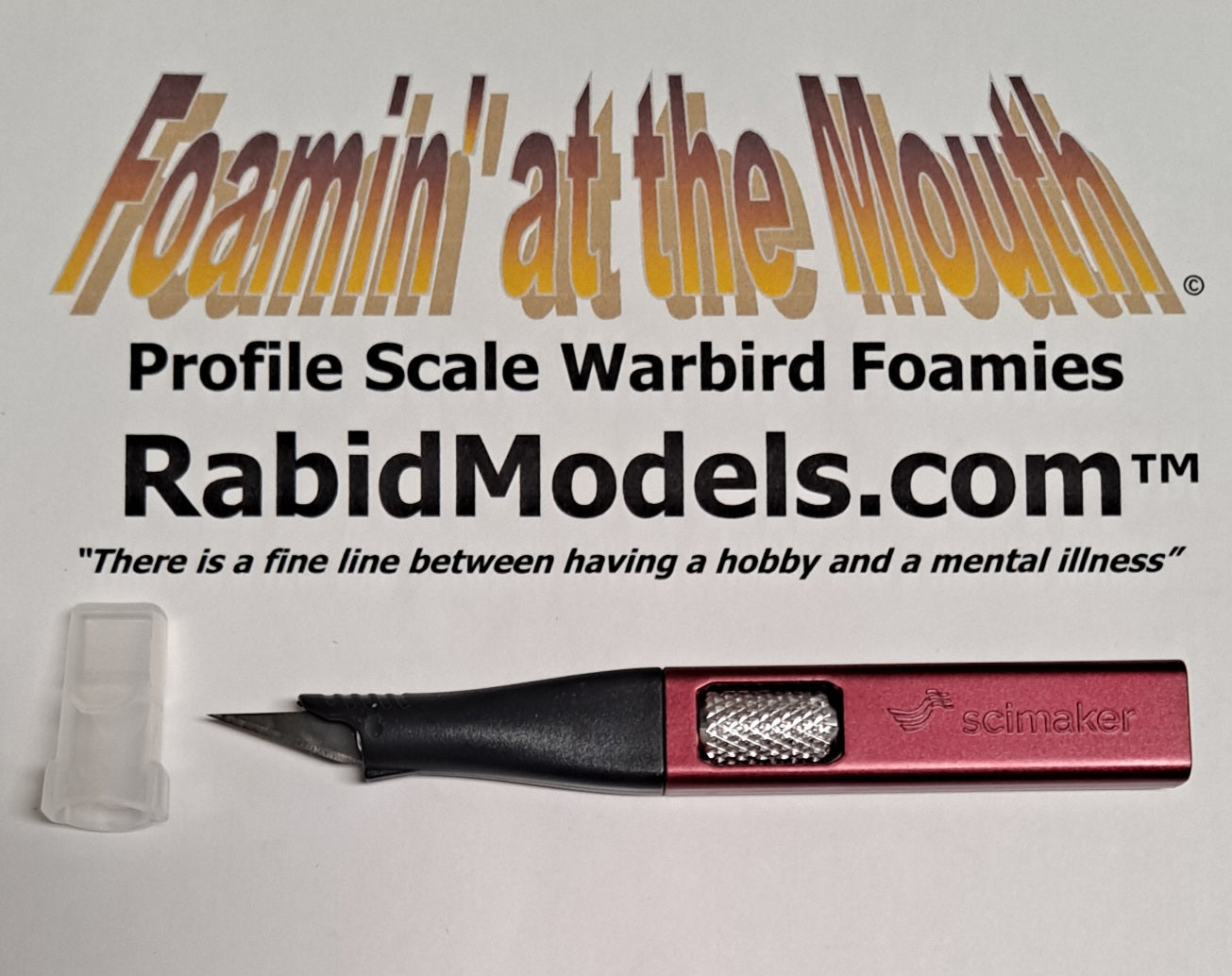 Anodized Hobby Knife Handle - extra #11 blades included