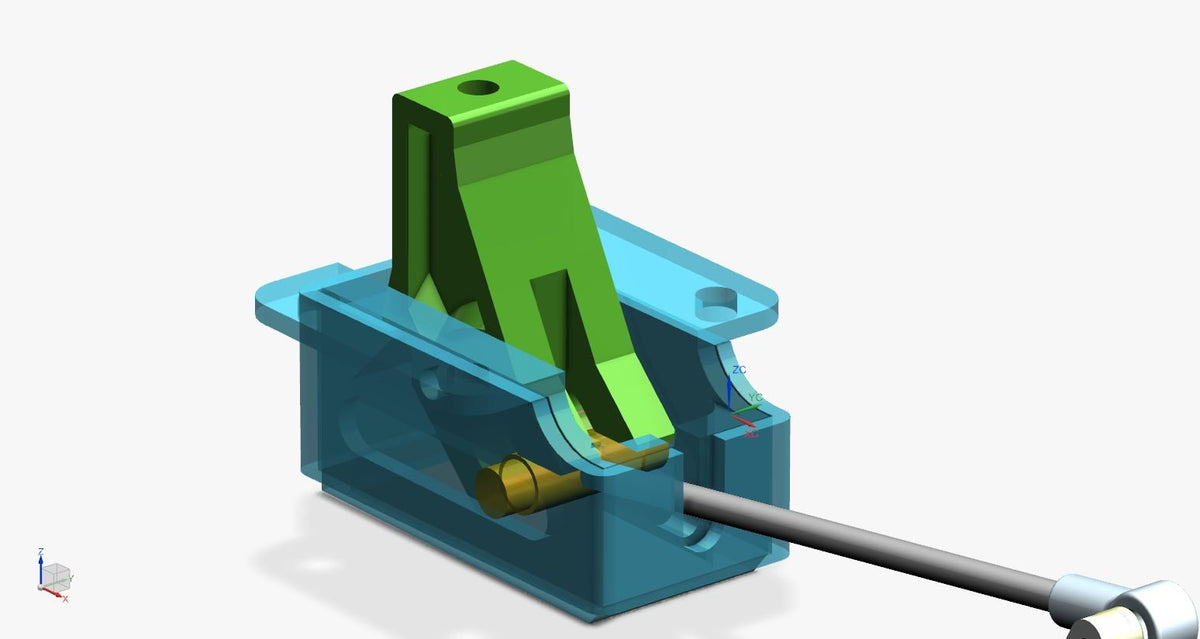 Retraction Unit Model MICRO MECHANICAL RETRACT SET - with LOCKING trunnion – RABIDMODELS.COM