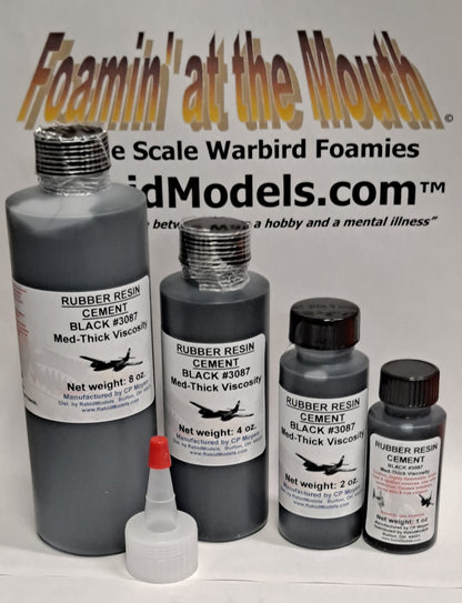 RUBBER RESIN CEMENTS - two kinds, several sizes