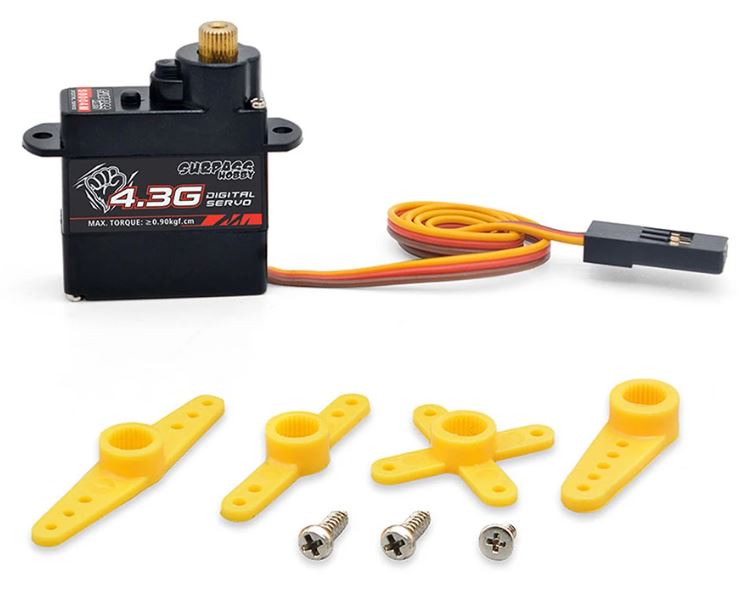 4.3 gm metal-gear micro servo Surpass S0004M