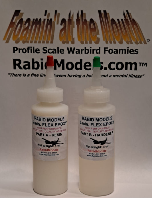 8oz FLEXIBLE Epoxy Set - 5-minute 2-part type