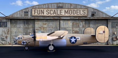 3D-printed Wheels & Parts for the Fun Scale Models B-24 LIBERATOR