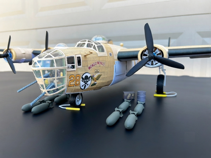 3D-printed Wheels & Parts for the Fun Scale Models B-24 LIBERATOR