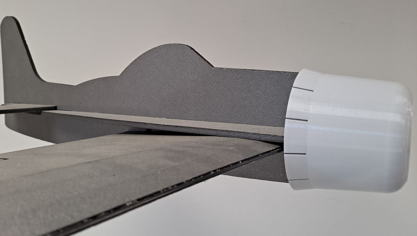 3D-printed custom COWLS for smaller Rabid Models aircraft