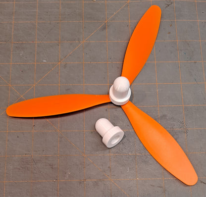 3D-printed ACORN PROPELLER HUBS for nuts