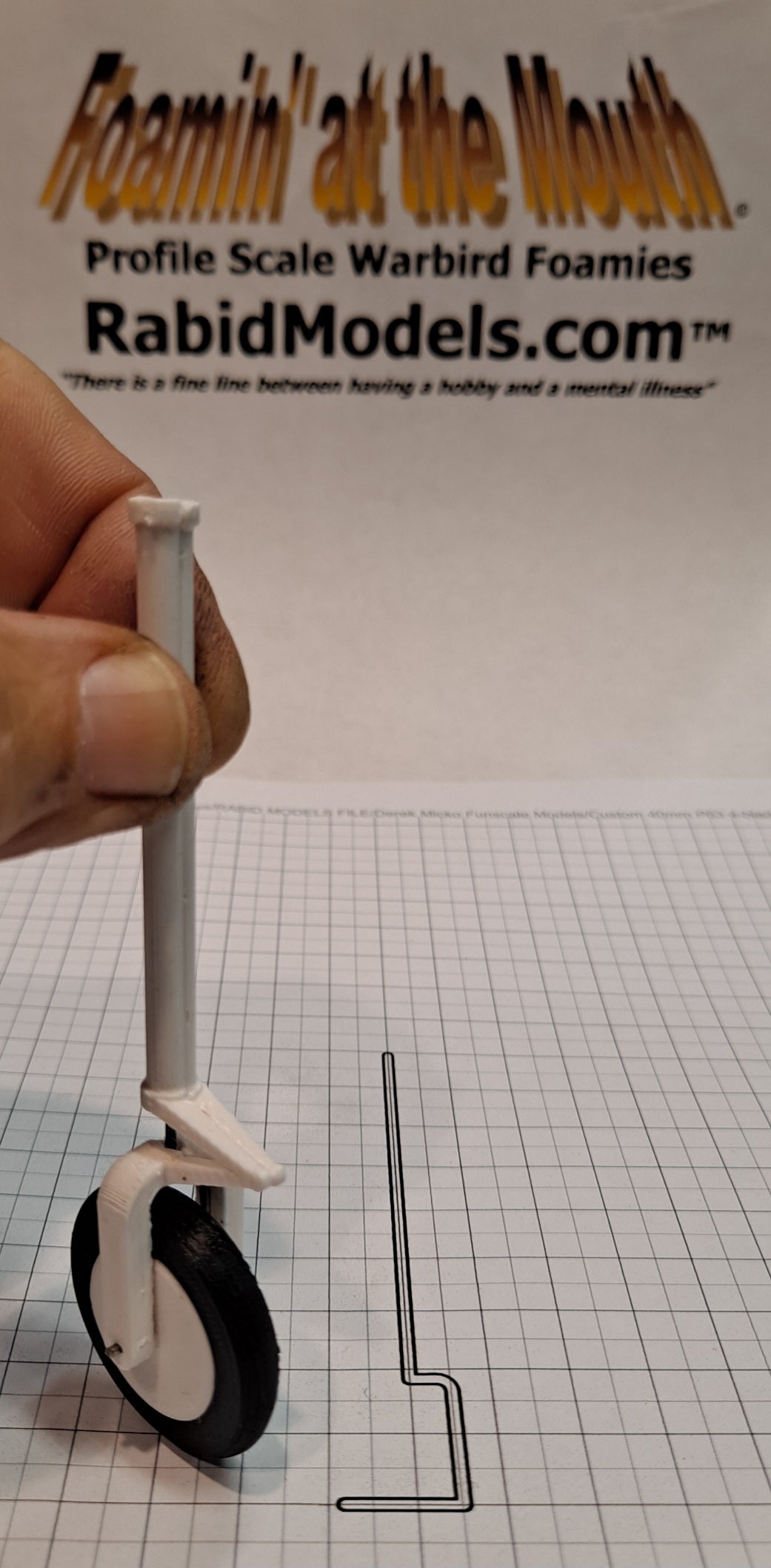 3D-printed STRUT COVERS for Fun Scale Models P-63 – RABIDMODELS.COM