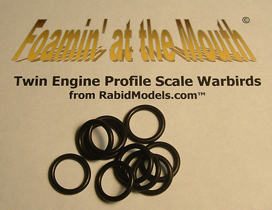 Rubber #13 O-rings (8 PACK) for 3mm propsaver / 24gm motors