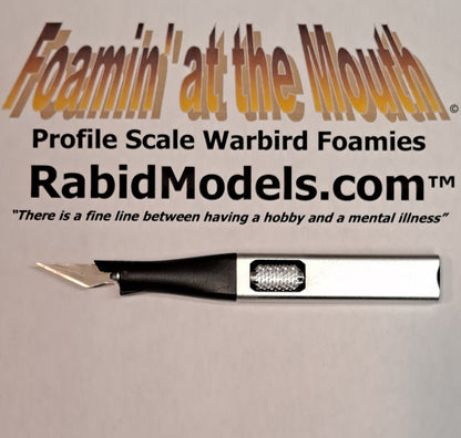 Anodized Hobby Knife Handle - extra #11 blades included