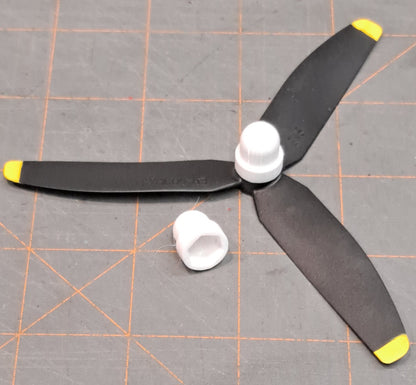 3D-printed ACORN PROPELLER HUBS for nuts