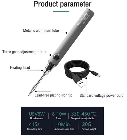 Wireless USB Rechargeable SOLDERING IRON SET