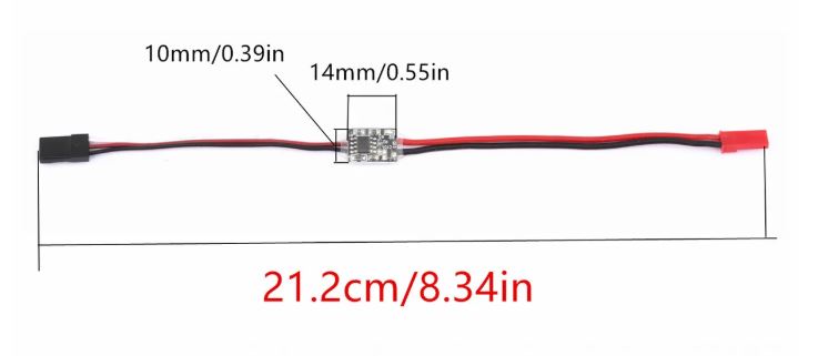 RC electronic switch for accessories